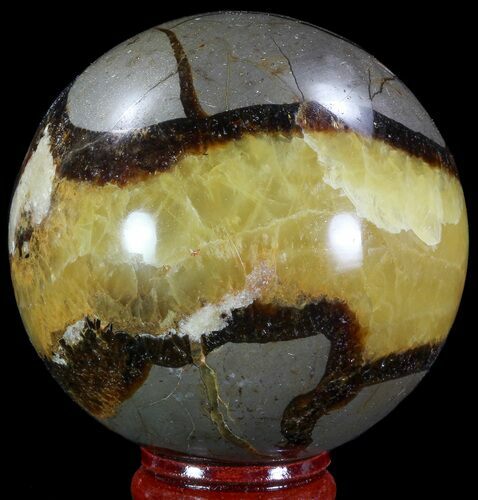 Polished Septarian Sphere - Madagascar #67842